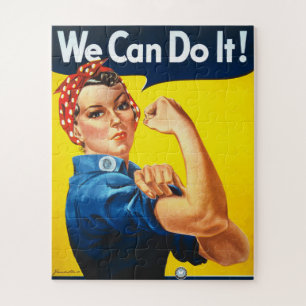 Vintage-afbeelding van Rosie de Riveter Legpuzzel