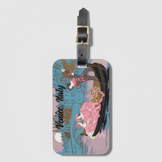 Vintage afbeelding van Venetië Bagagelabel (Voorkant (verticaal))