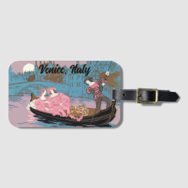 Vintage afbeelding van Venetië Bagagelabel