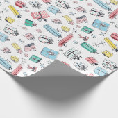 Vintage afdeling Winkelretro-feestcadeaus Cadeaupapier (Hoek)