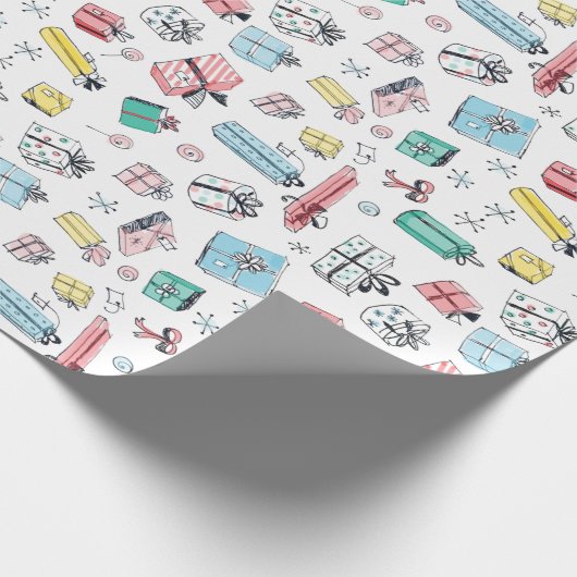 Vintage afdeling Winkelretro-feestcadeaus Cadeaupapier (Hoek)