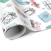 Vintage afdeling Winkelretro-feestcadeaus Cadeaupapier (Rol Hoek)