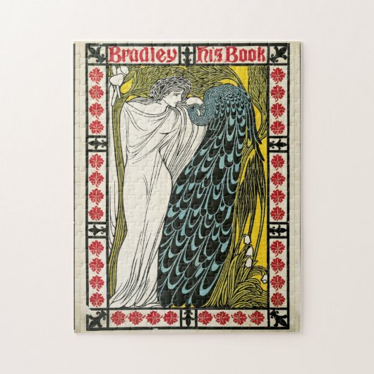 Vintage-affiche:Peacock:Vrouwen-puzzle Legpuzzel (Verticaal)