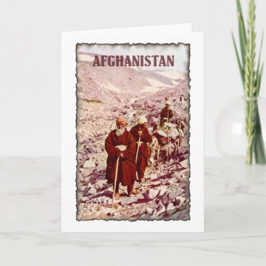 Vintage Afghanistan Kaart (Voorkant)