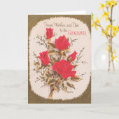 Vintage Afstuderen Kaart (Gele Bloem)