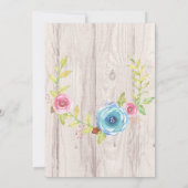 Vintage Afstuderen Rustic String Lights Kaart (Achterkant)