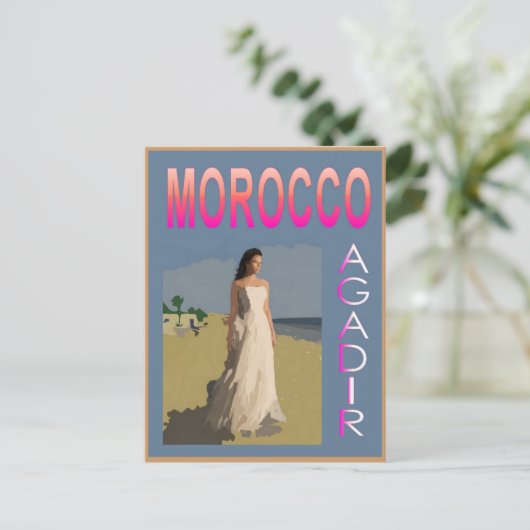 Vintage Agadir Briefkaart (Staand voorkant)
