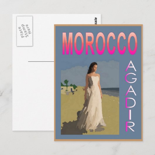 Vintage Agadir Briefkaart (Voorkant / Achterkant)