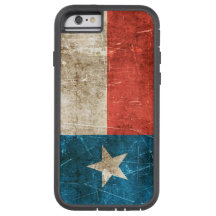 Vintage Aged and Scratched Flag of Texas