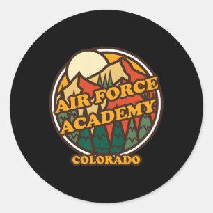 Vintage Air Force Academy  Ronde Sticker