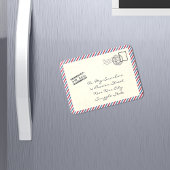 Vintage Air Mail Briefkaart Magneet