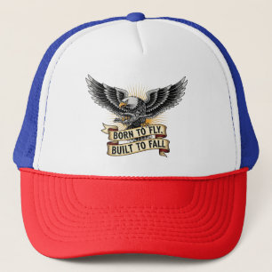 Vintage Airborne Vrijeval Skydive Eagle Trucker Pet