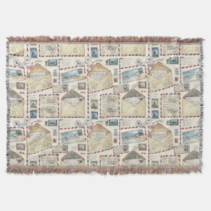 Vintage Airmail Avontuur (2) Deken