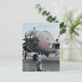 Vintage Airplane B-25 Mitchell Bommenwerper Verjaa Briefkaart (Staand voorkant)