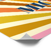 Vintage Airplane Cessna Retro Sunset Custom Poster (Hoek)