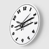 Vintage Airplane Clock Grote Klok (Hoek)