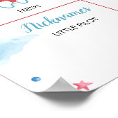 Vintage Airplane Eerste verjaardag mijlpaal poster (Hoek)