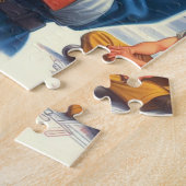 Vintage Airplane Pin-up Legpuzzel (Zijkant)