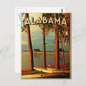 Vintage Alabama Briefkaart (Voorkant / Achterkant)