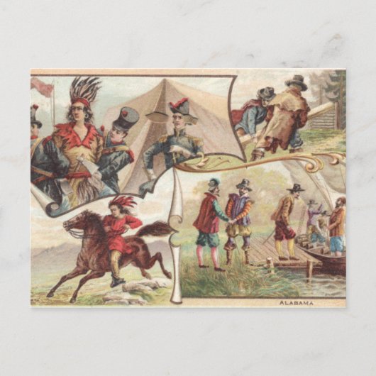 Vintage Alabama  Briefkaart (Voorkant)