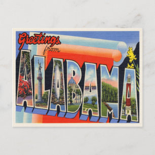 Vintage Alabama Briefkaart