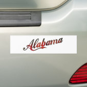 Vintage Alabama Bumpersticker (Op auto)