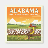 Vintage Alabama Magneet (Voorkant)