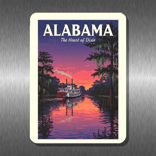 Vintage Alabama Magneet