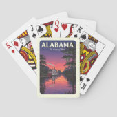 Vintage Alabama Pokerkaarten (Achterkant)