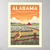 Vintage Alabama Poster (Voorkant)