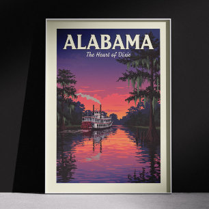 Vintage Alabama Poster
