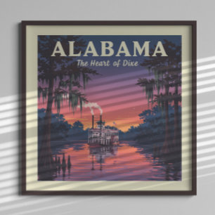 Vintage Alabama Poster