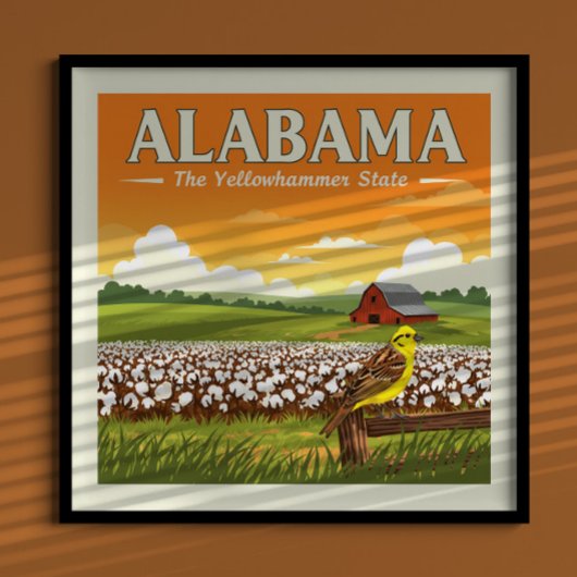 Vintage Alabama Poster