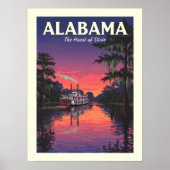 Vintage Alabama Poster (Voorkant)