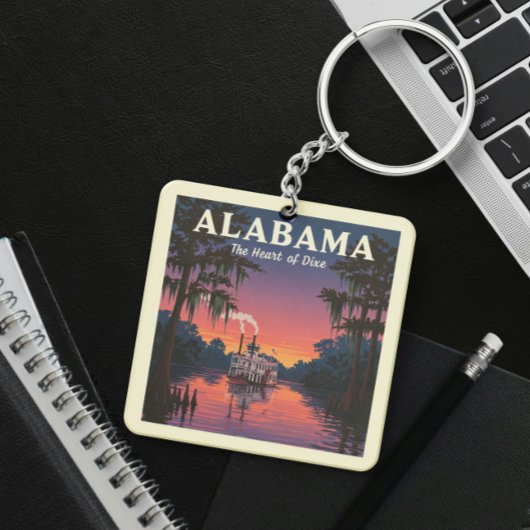 Vintage Alabama Sleutelhanger