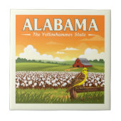 Vintage Alabama Tegeltje (Voorkant)