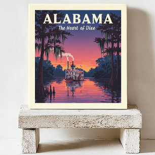 Vintage Alabama Tegeltje