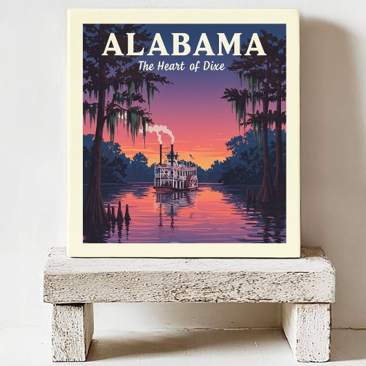 Vintage Alabama Tegeltje