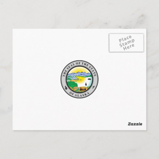 Vintage Alaska Briefkaart (Achterkant)