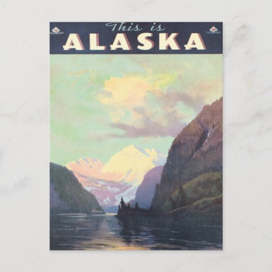 Vintage Alaska Briefkaart (Voorkant)