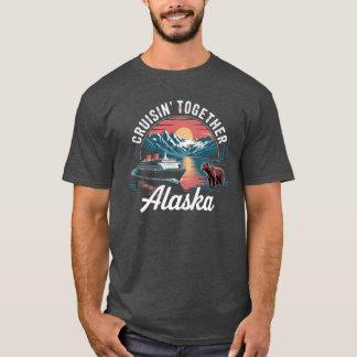 Vintage Alaska Cruise Adventure Retro Scenic Trave T-shirt