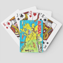Vintage Alaska Map Playing Cards Pokerkaarten