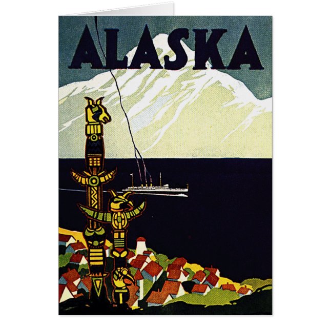 vintage alaska poster (Voorkant)
