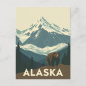 Vintage Alaska Wilderness Travel Briefkaart (Voorkant)