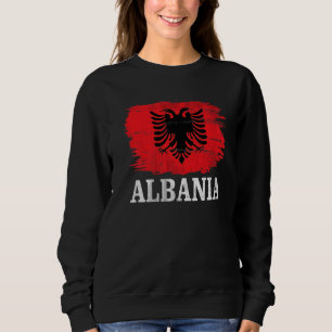Vintage Albanese vlag voor Albanees Trui