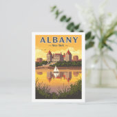 Vintage Albany New York Briefkaart (Staand voorkant)