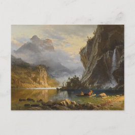 Vintage Albert Bierstadt Indians Spear Vist Briefkaart