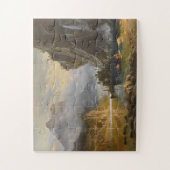 Vintage Albert Bierstadt Indians Spear Vist Legpuzzel (Verticaal)