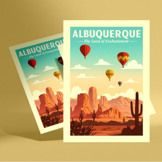 Vintage Albuquerque Briefkaart