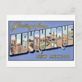 Vintage Albuquerque Briefkaart (Voorkant)